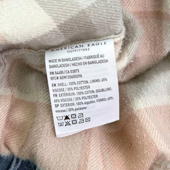 Women's American Eagle Light Washed Denim Harrington Collared Jacket - Small - Picture 6 of 6